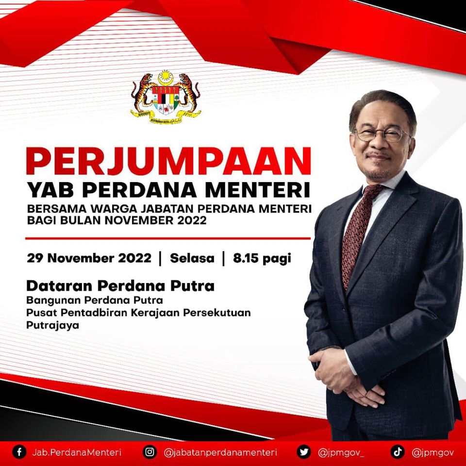 Perhimpunan Bulanan Warga Jabatan Perdana Menteri (JPM) Bersama YAB ...