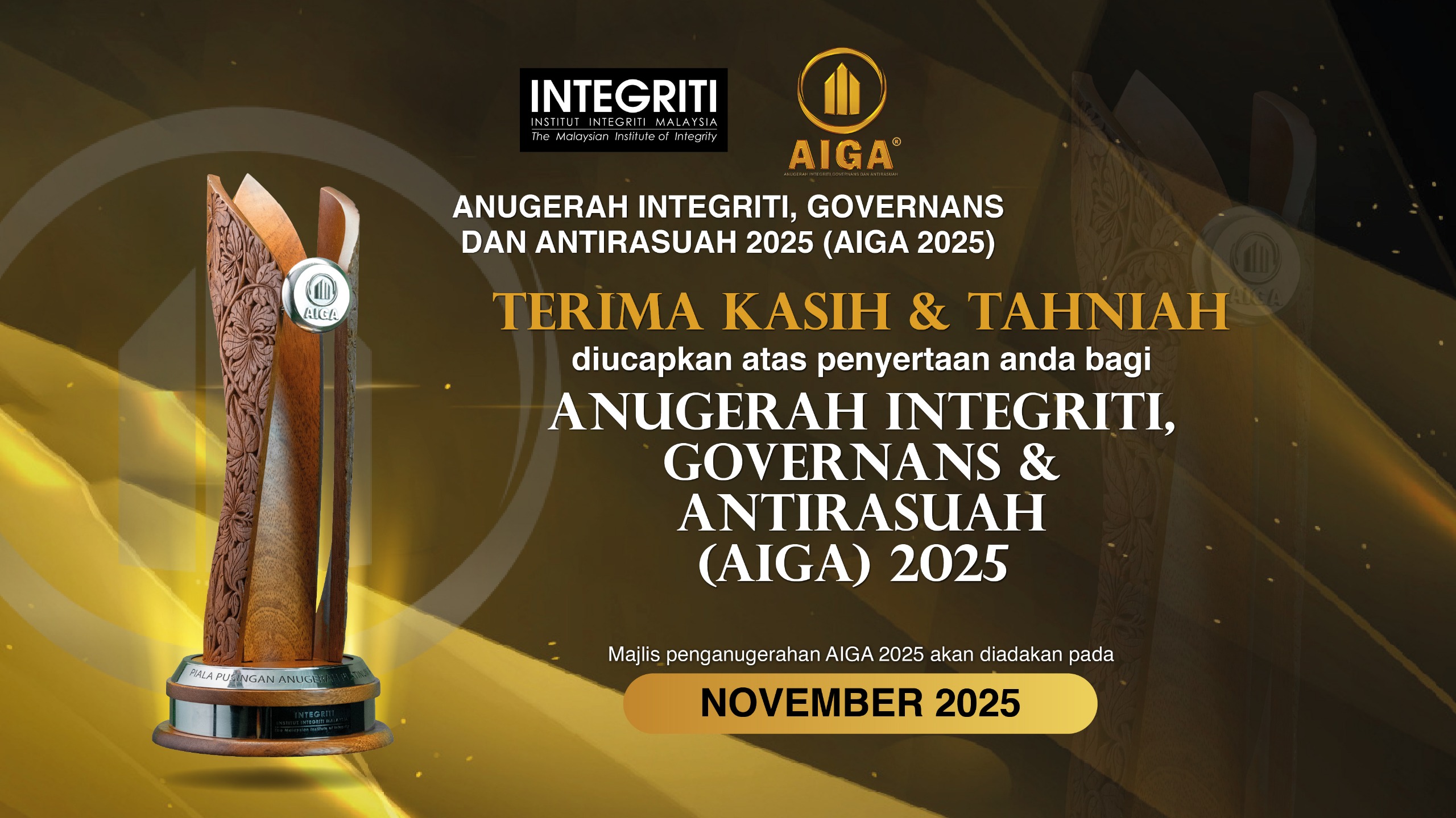 ANUGERAH INTEGRITI GOVERNANS DAN ANTIRASUAH